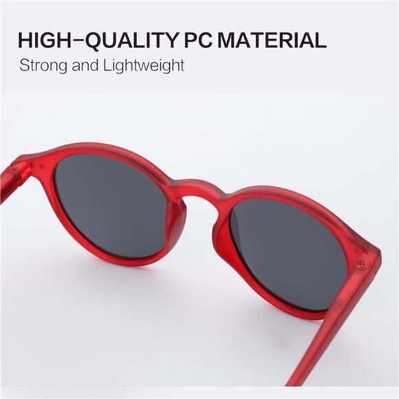 Polarized Round Sunglasses, Stylish Sunglasses for Men and Women Retro Classic